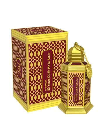 Al Haramain Perfumes 50 Years Oudh Ma’al Attar bottle