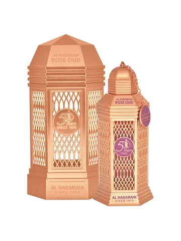 Al Haramain Perfumes 50 Years Rose Oud bottle