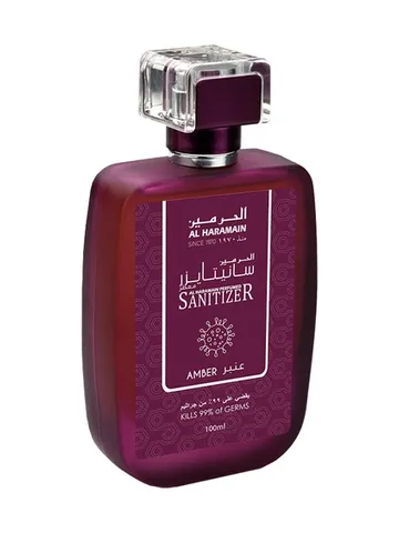 Al Haramain Perfumes Amber Sanitizer bottle