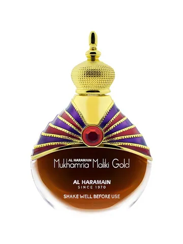 Al Haramain Perfumes Mukhamria Maliki Gold bottle