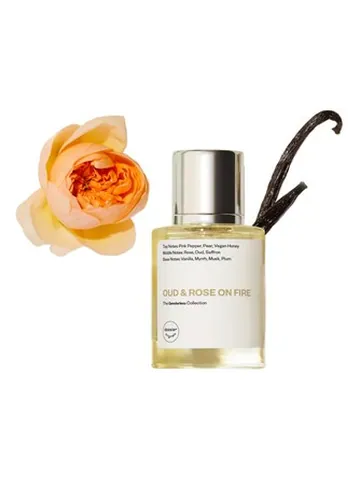 Dossier Oud & Rose on Fire bottle