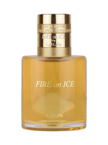 Lattafa Perfumes Fire On Ice bottle