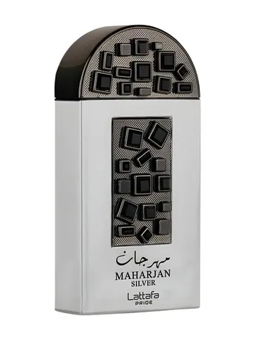 Lattafa Perfumes Maharjan Silver bottle