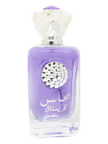 Lattafa Perfumes Mahasin Crystal Banafsaj bottle