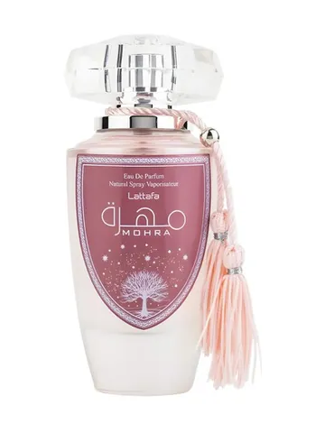 Lattafa Perfumes Mohra Silky Rose bottle