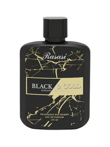 Rasasi Black & Gold Elegant Combination bottle