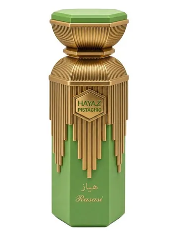 Rasasi Hayaz Pistachio bottle