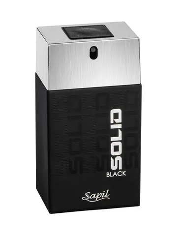 Sapil Solid Black For Men bottle