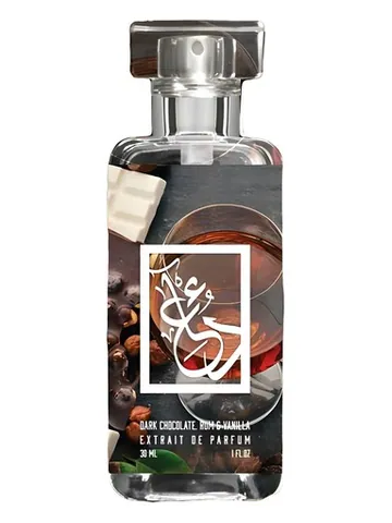 The Dua Brand Dark Chocolate, Rum, and Vanilla bottle