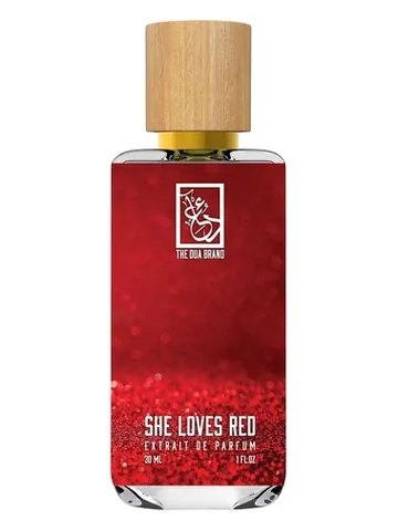 The Dua Brand She Loves Red bottle